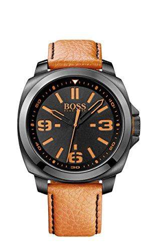Hugo Boss Herren-Armbanduhr XL Analog Quarz Leder 1513098