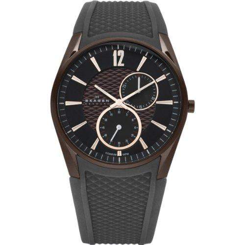Skagen Herren-Armbanduhr XL Analog Quarz Silikon 435XXLTDRD