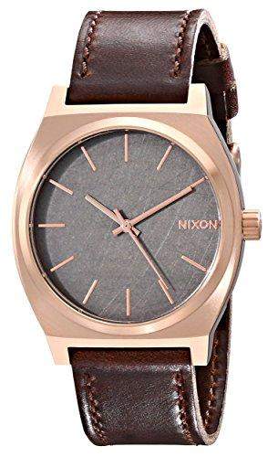 Nixon Herren-Armbanduhr Time Teller Analog Quarz Leder A0452001-00