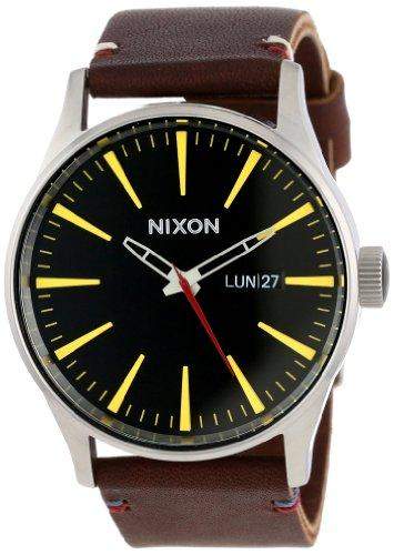 Nixon Sentry Leather Braun Uhr A105-019