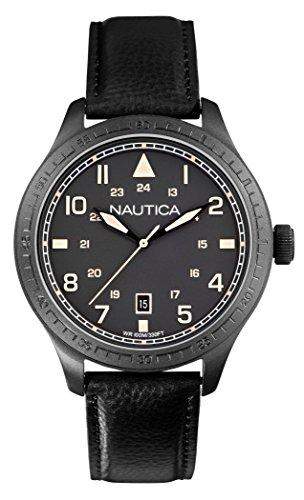 Nautica Herren-Armbanduhr XL Analog Quarz verschiedene Materialien A11107G
