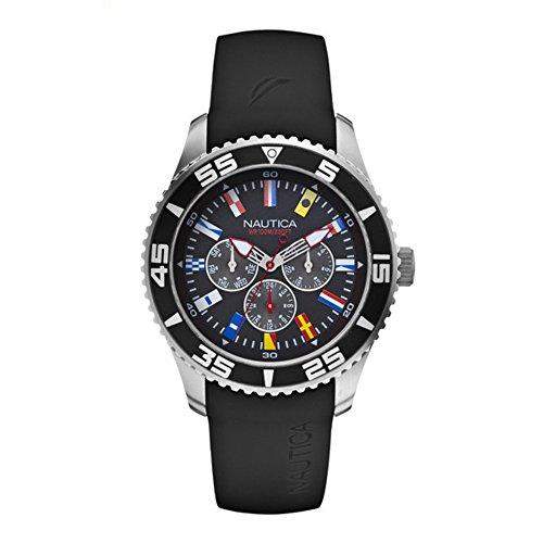 Nautica Herren-Armbanduhr XL Analog Quarz Resin A12626G