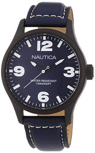 Nautica BFD 102 Herren-Armbanduhr Analog leder blau A13615G