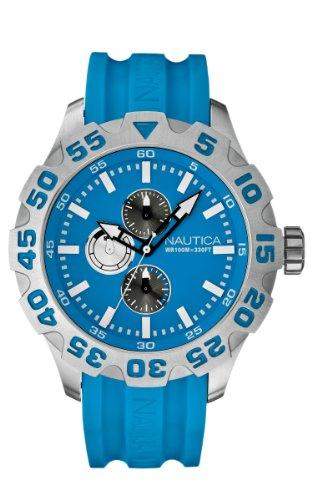 Nautica Herren-Armbanduhr Analog Quarz Silikon A15579G