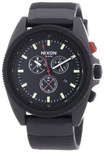 Nixon Herren-Armbanduhr XL Analog Quarz Silikon A290760-00