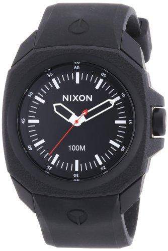 Nixon Herren-Armbanduhr XL Analog Quarz Silikon A349001-00