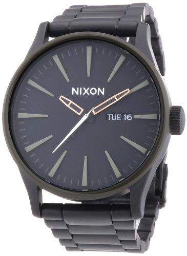 Nixon Herren-Armbanduhr XL Analog Quarz Edelstahl beschichtet A3561530-00