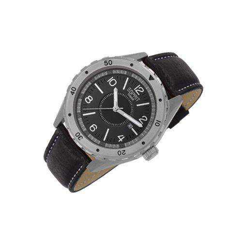 Esprit Herren-Armbanduhr XL Alamo Black Analog Quarz Leder ES105541001