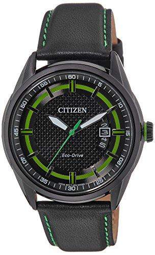 Citizen Herren-Armbanduhr XL Analog Quarz Leder AW1184-05E