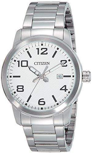 Citizen Herren-Armbanduhr Analog Quarz Edelstahl BI1020-57A