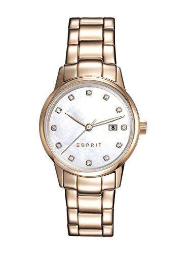 Esprit Damen-Armbanduhr ES-BLAKE ROSE GOLD Analog Quarz Edelstahl beschichtet ES100S62011