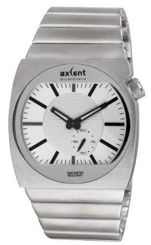 Axcent of Scandinavia - IX20443 - 632 - Rebel - Armbanduhr - Quarz Analog - Weisses Ziffernblatt - Armband Stahl Silber