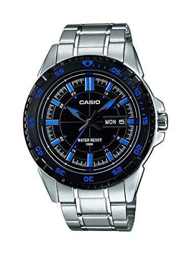 Casio Herren-Armbanduhr Analog Quarz Edelstahl MTD-1078D-1A2VEF