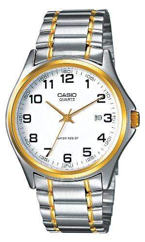 Casio Herren-Armbanduhr Analog Edelstahl mehrfarbig MTP-1188G-7BEF