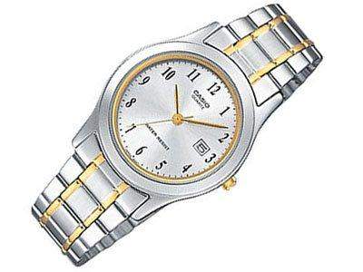 Casio - mtp-1264pg-7b - Classic - Armbanduhr - Quarz Analog - Weisses Ziffernblatt - Armband Stahl zweifarbig