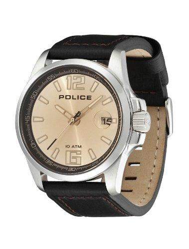 POLICE Herren-Armbanduhr LANCER Analog Quarz Leder P12591JS-14