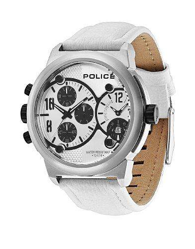 POLICE Herren-Armbanduhr XL VIPER X Analog Quarz Leder P12739JIS-04A