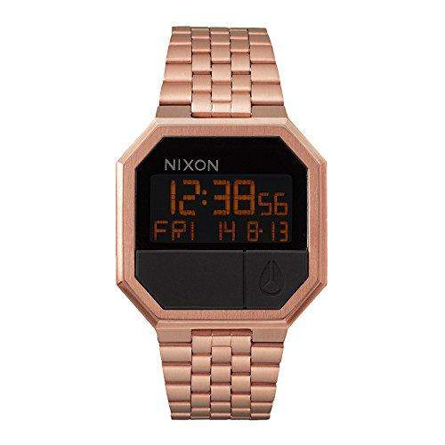 Nixon Damen-Armbanduhr Re-Run All Rose Gold Digital Quarz Edelstahl A158897-00
