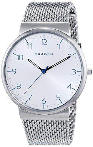 Skagen Herren-Armbanduhr XL Analog Quarz Edelstahl SKW6163