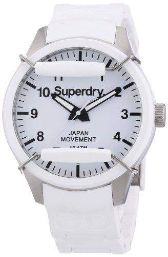 Superdry Herren-Armbanduhr XL Analog Quarz Silikon SYG109W