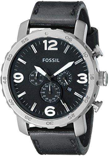 Fossil Herren-Armbanduhr XL Analog Quarz Leder TI1005