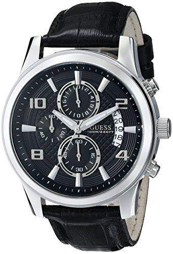 GUESS GUESS CROCO-GRAIN MENS STAINLESS STEEL CASE CHRONOGRAPH UHR U0076G1