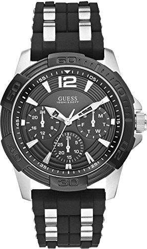 Guess Herren-Armbanduhr Analog Quarz Silikon W0366G1