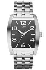 Guess Herren-Armbanduhr Analog Quarz Silber W90068G1