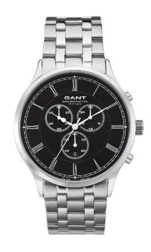 GANT Herren-Armbanduhr XL Analog Quarz Edelstahl W10783