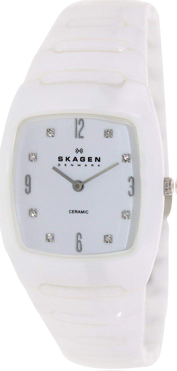 Skagen Damen-Armbanduhr Analog Quarz Keramik 914SWXC