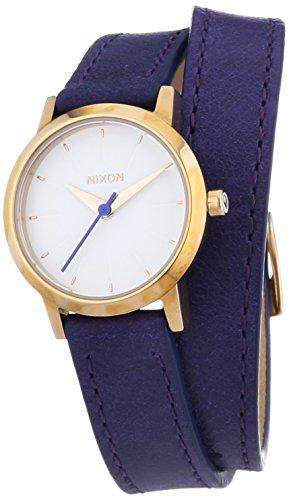 Nixon Damen-Armbanduhr XS Analog Quarz Leder A4031675-00