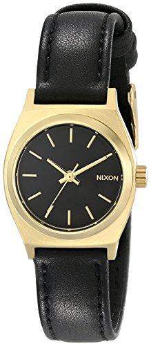 Nixon Damen-Armbanduhr Small Time Teller Analog Quarz Leder A509010-00