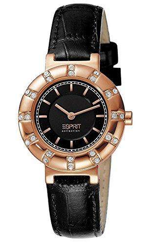 Esprit Damen-Armbanduhr Analog Quarz Leder EL101112F04