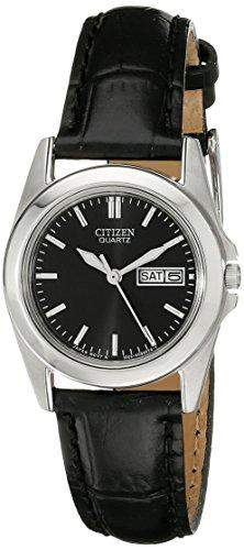 Citizen Damen-Armbanduhr XS Analog Quarz Leder EQ0560-09EE