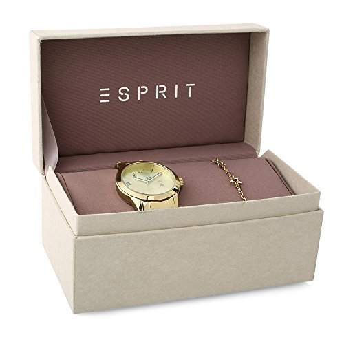 Esprit Lizzie Geschenkset Damenuhr & Armband goldfarben ES108082002