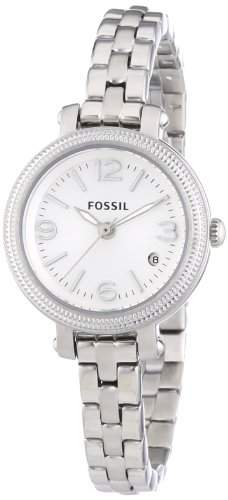 Fossil Damen-Armbanduhr XS Analog Quarz Edelstahl ES3135