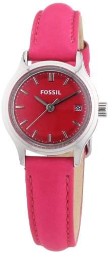 Fossil Damen-Armbanduhr XS Analog Quarz Leder ES3271