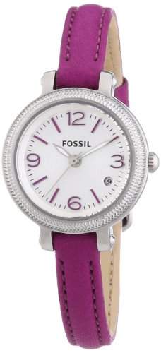 Fossil Damen-Armbanduhr XS Heather Analog Quarz Leder ES3334