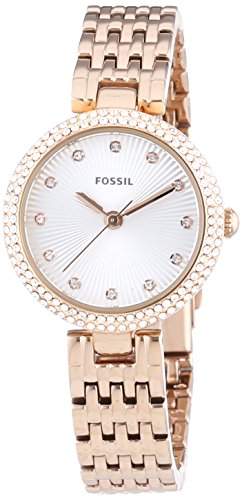 Fossil Damen-Armbanduhr XS Analog Quarz Edelstahl beschichtet ES3347