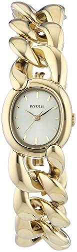 Fossil Damen-Armbanduhr XS Curator Analog Quarz Edelstahl ES3460