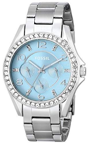 Fossil Damen-Armbanduhr Analog Quarz Edelstahl ES3529