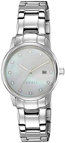 Esprit Damen-Armbanduhr ES-BLAKE SILVER Analog Quarz Edelstahl ES100S62009