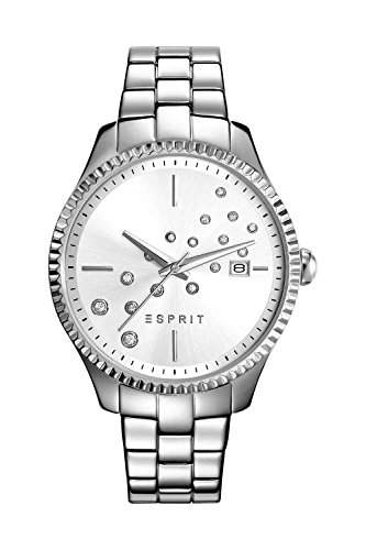 Esprit Damen-Armbanduhr ES-PHOEBE SILVER Analog Quarz Edelstahl ES108612001