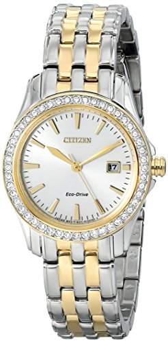Citizen Damen-Armbanduhr Analog Quarz Edelstahl EW1908-59A