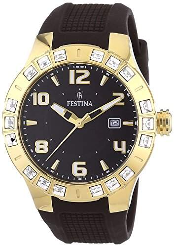 Festina Trend Dream Collection Damen Uhr Silikonband Braun F165823