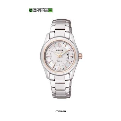 Citizen Damen-Armbanduhr Analog Quarz Edelstahl FE1014-56A