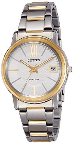 Citizen Damen-Armbanduhr Analog Quarz Edelstahl FE6014-59A
