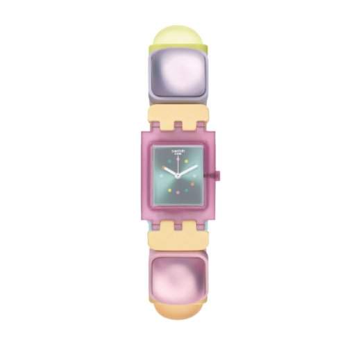 Swatch Damen-Armbanduhr XS Ginevrone Analog Quarz Plastik SUBP106A