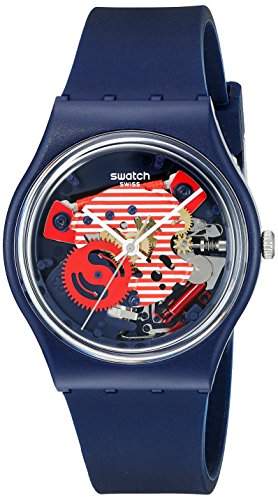 Swatch Unisex-Armbanduhr Analog Quarz Silikon GN239