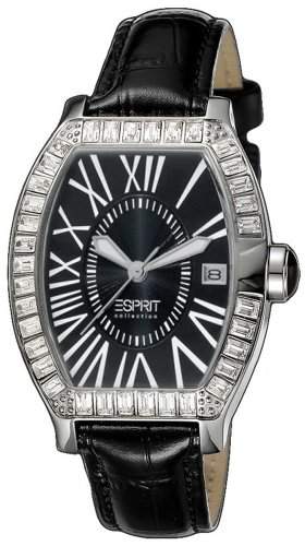 Esprit Collection Damen-Armbanduhr Hestia Black Analog Quarz Leder EL900372002
